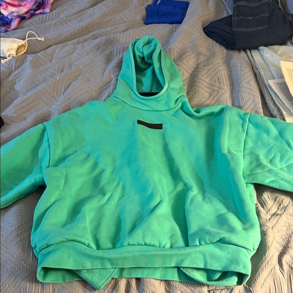 Essentials Turquoise Hoodie Sweater
